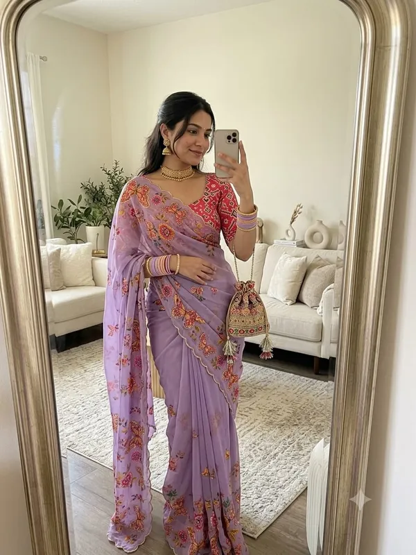 Lavender_Organza_Floral_Embroidered_Saree_For_Women