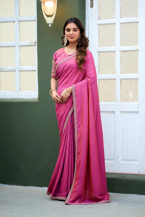 Pink_Embellished_Saree_For_Women