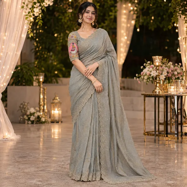 Olive_Grey_Net_Embellished_Saree_For_Women