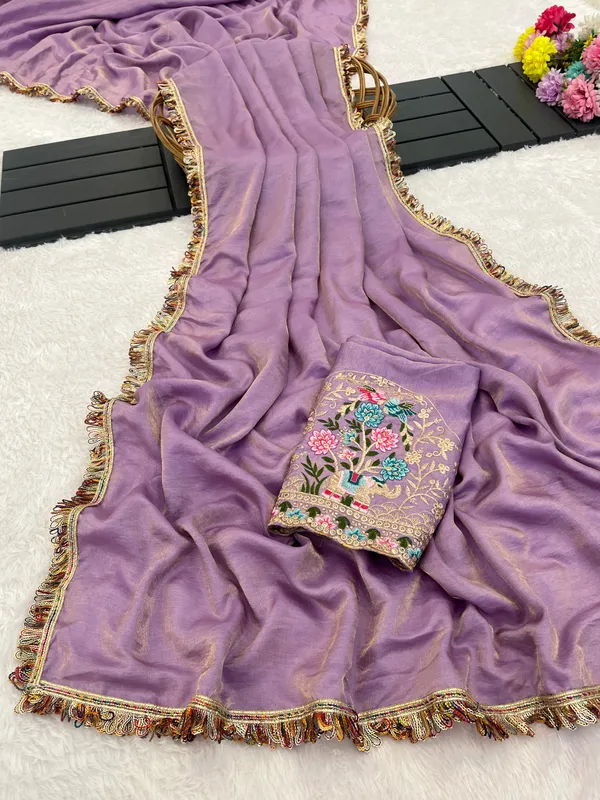 Lavender_Silk_Blend_Embroidered_Saree_For_Women