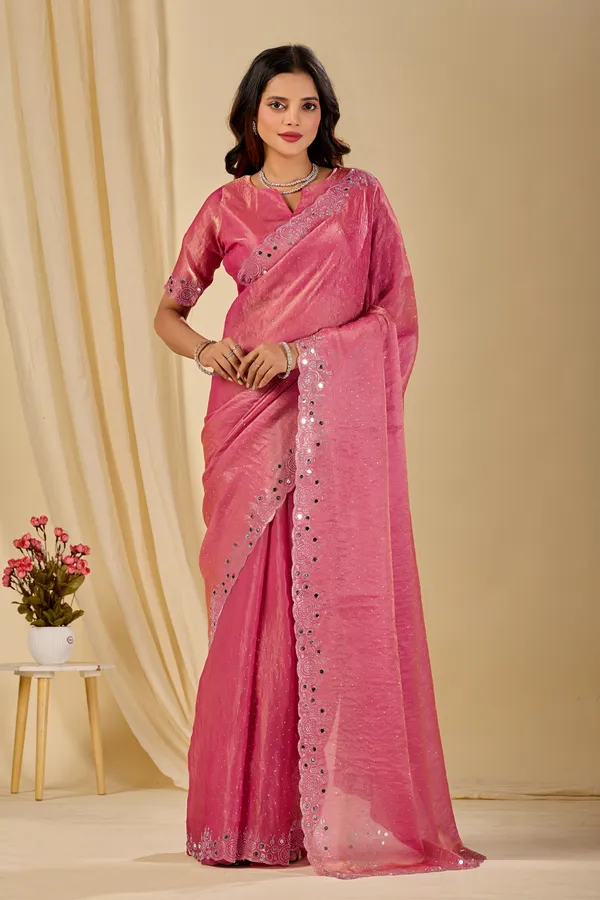 Pink_Georgette_Embellished_Saree_For_Women