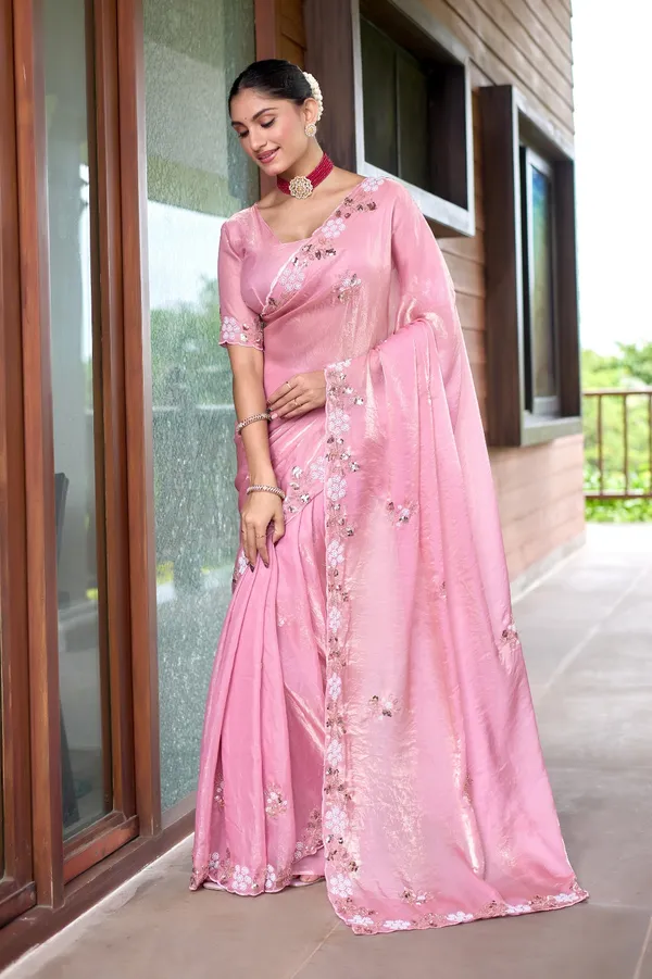 Pink_Embroidered_Saree_For_Women