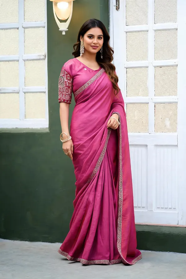 Pink_Embellished_Saree_For_Women