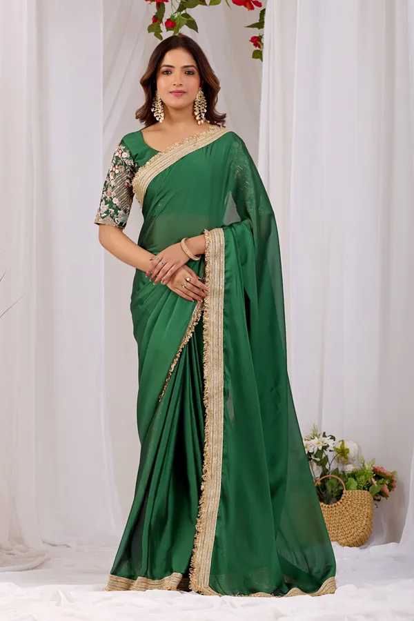 Green_Embellished_Saree_For_Women