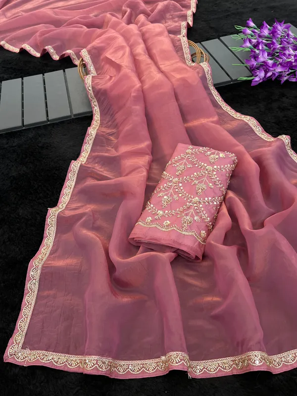 Pink_Organza_Embroidered_Saree_For_Women