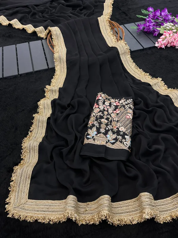 Black_Embellished_Saree_For_Women