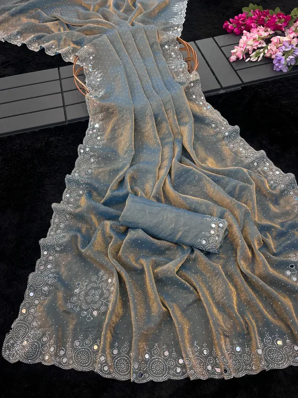 Blue_Net_Embroidered_Saree_For_Women