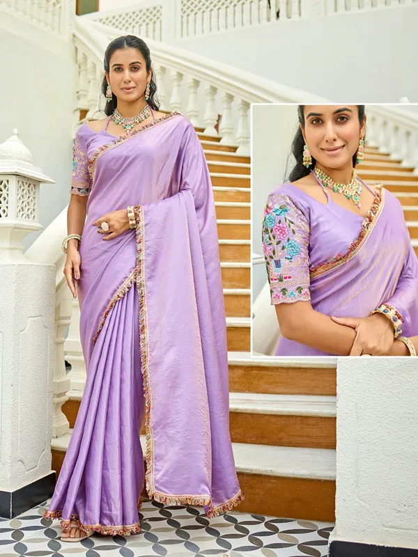 Lavender_Silk_Blend_Embroidered_Saree_For_Women