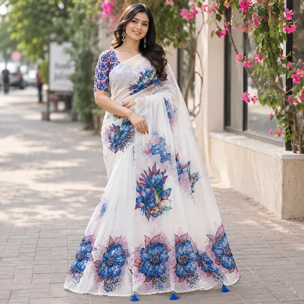 White_Sheer_Floral_Printed_Dupatta_For_Women