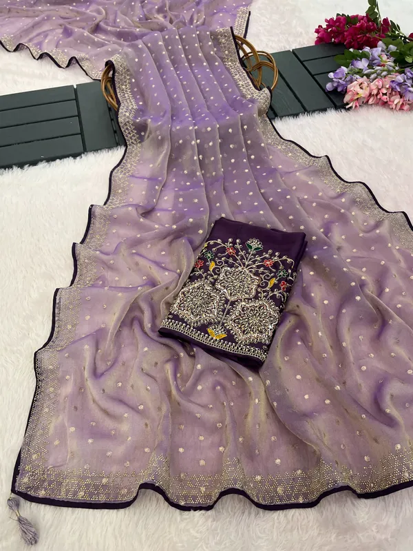 Purple_Net_Embellished_Saree_For_Women