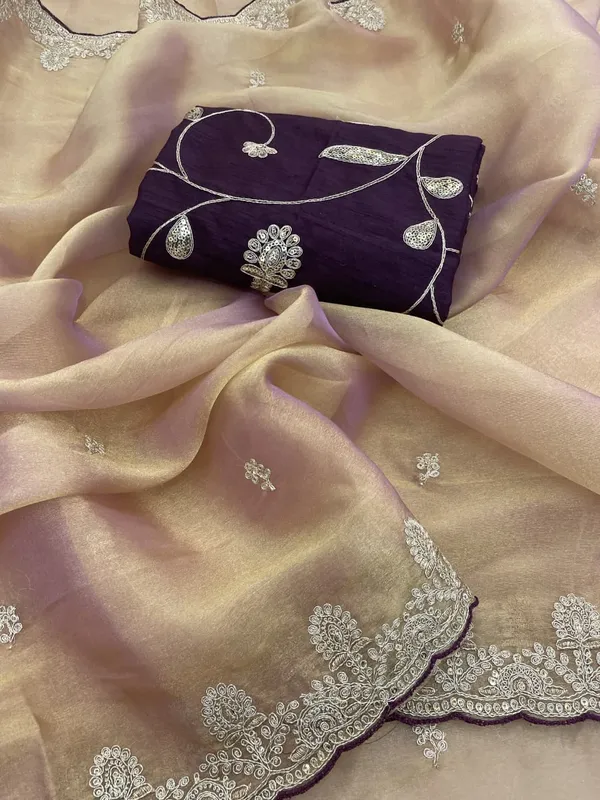 Beige_Georgette_Embroidered_Saree_For_Women
