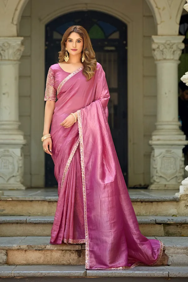 Pink_Organza_Embellished_Saree_For_Women