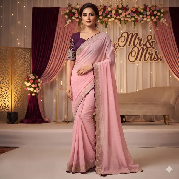 Pink_Georgette_Embellished_Saree_For_Women
