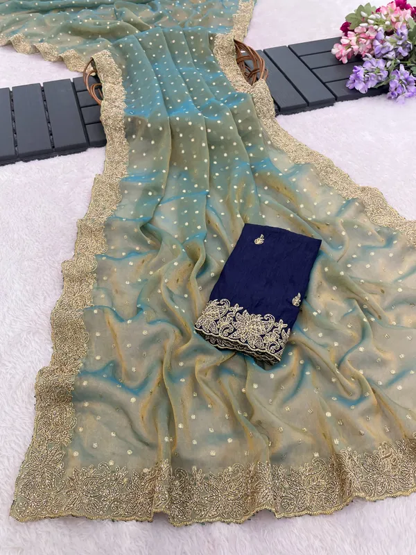 Blue_Georgette_Embroidered_Saree_For_Women