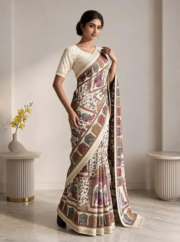 Multicolor_Printed_Saree_For_Women
