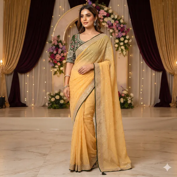 Mustard_Embellished_Saree_For_Women