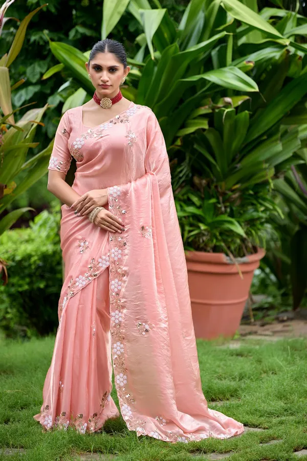 Pink_Organza_Floral_Embroidered_Saree_For_Women