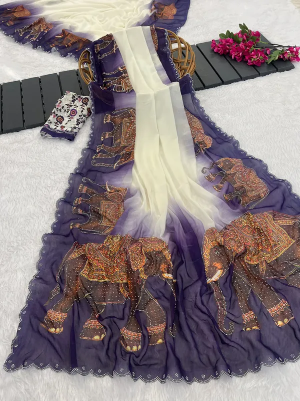 Purple_Sheer_Printed_Saree_For_Women