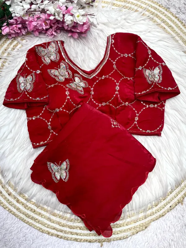 Red_Net_Embroidered_Saree_For_Women