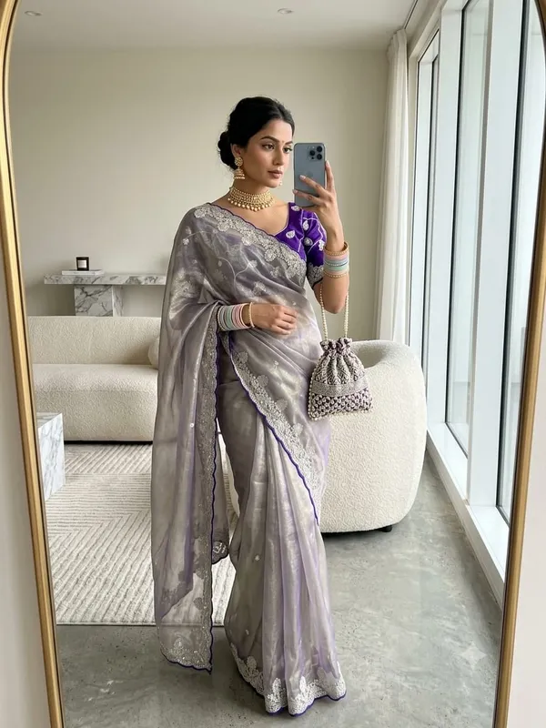 Grey_Embroidered_Saree_For_Women