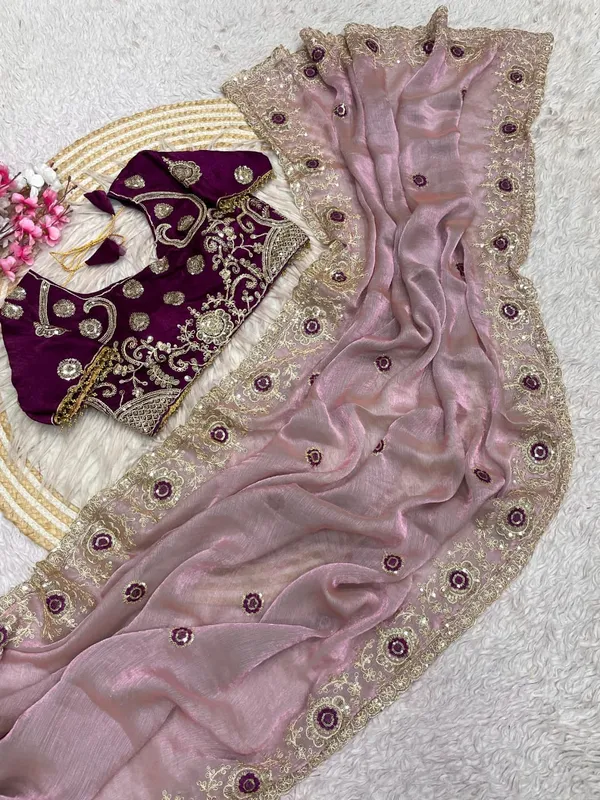 Lavender_Embroidered_Saree_For_Women