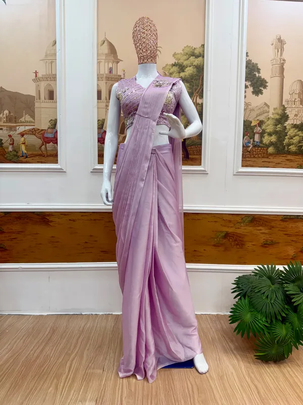 Lavender_Embellished_Saree_For_Women