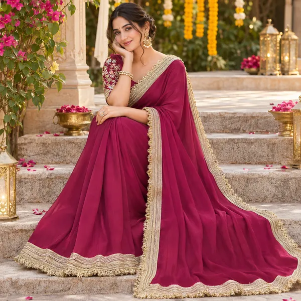Magenta_Chiffon_Embroidered_Saree_For_Women