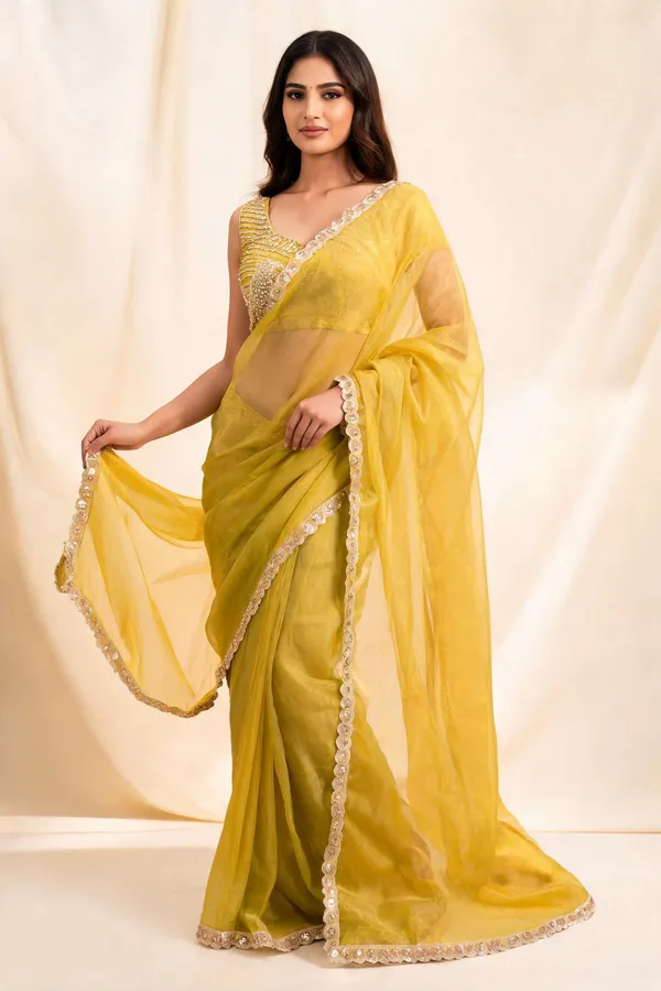 Yellow_Sheer_Embellished_Saree_For_Women