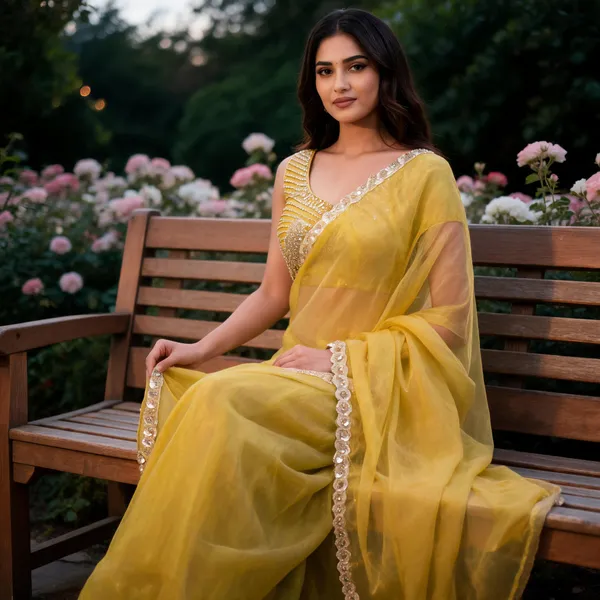 Yellow_Sheer_Embellished_Saree_For_Women