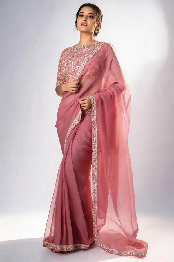 Pink_Organza_Embroidered_Saree_For_Women