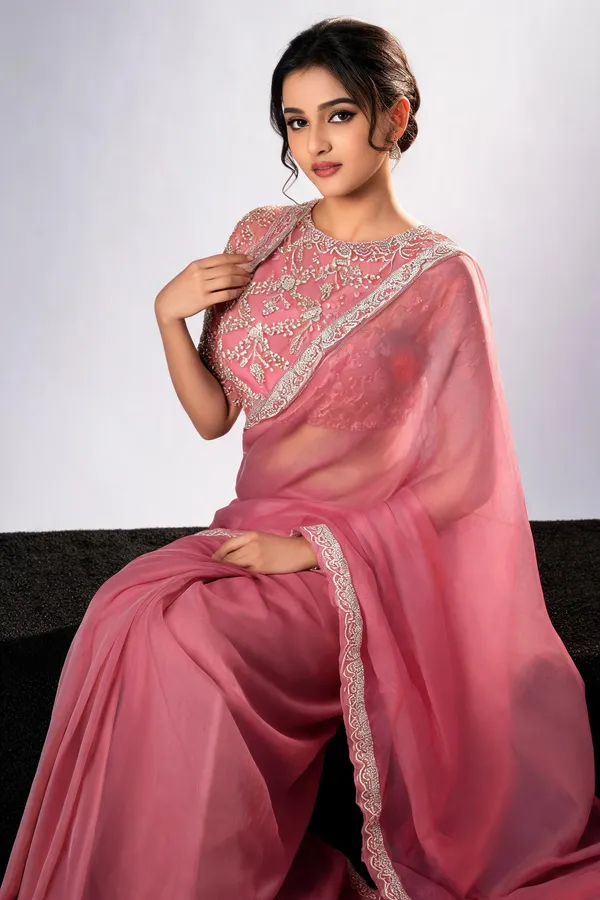 Pink_Organza_Embroidered_Saree_For_Women
