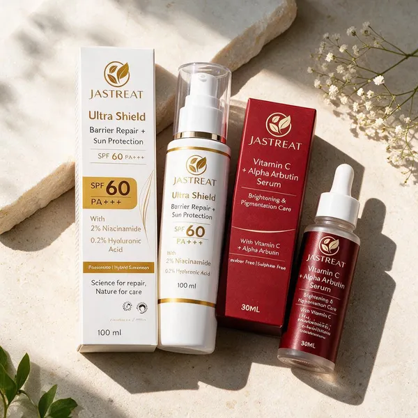 Jastreat_Vitamin_C_Alpha_Arbutin_Serum_Spf_60_Sunscreen_Set