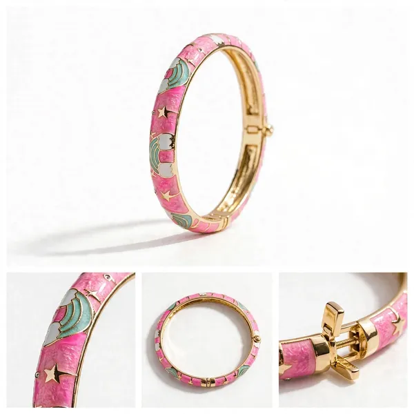 Pink_Enamel_Hinged_Bangle_for_Women