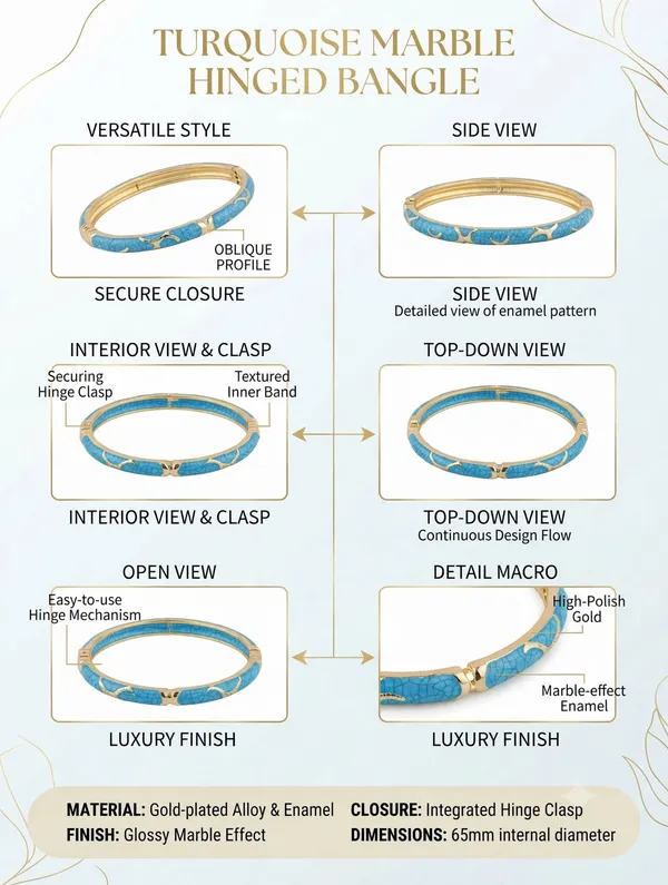 Blue_Gold-Tone_Star_Accent_Bangle_Bracelet_for_Women