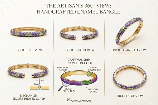 Purple_Enamel_Floral_Bangle_Bracelet_for_Women