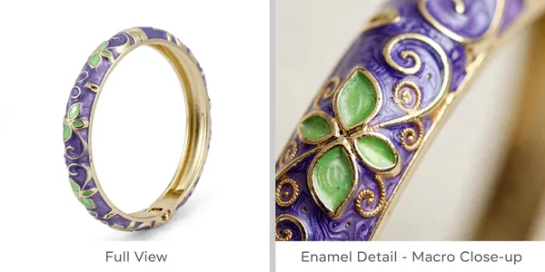 Purple_Enamel_Floral_Bangle_Bracelet_for_Women