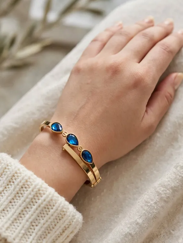 Gold_Plated_Blue_Stone_Adjustable_Bangle_for_Women