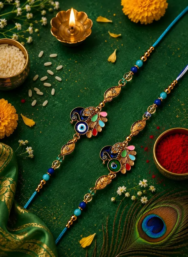 Peacock_Evil_Eye_Rakhi_Set