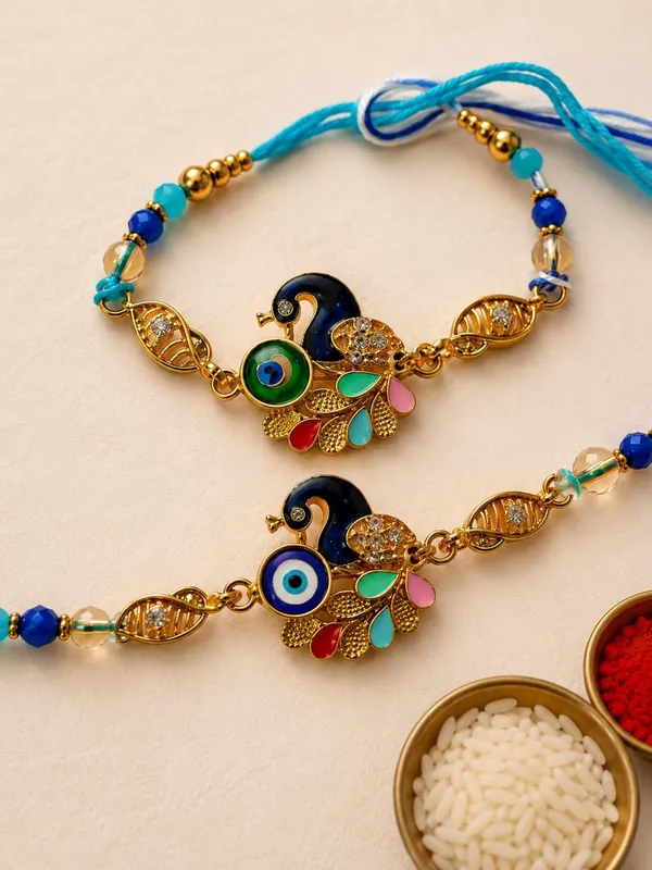 Peacock_Evil_Eye_Rakhi_Set
