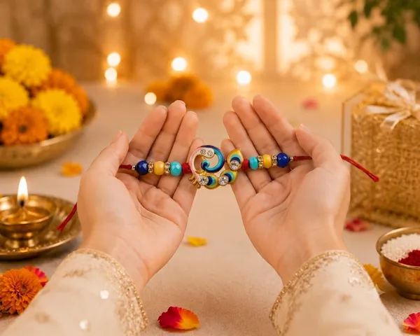 Peacock_Design_Rakhi_With_Rhinestones_And_Beads