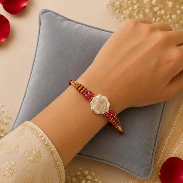 Rakhi_Set_With_Pearl_Beads_And_Crystal_Centerpiece