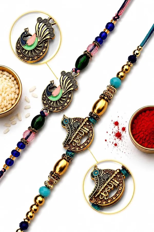 Handicrafted_Peacock_Design_Rakhi_Set