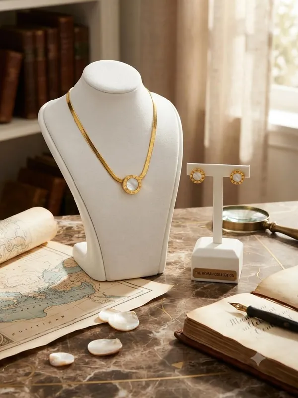 Herringbone_Necklace_And_Earrings_Set