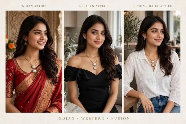 Double_Pearl_Pendant_Necklace_With_Herringbone_Chain