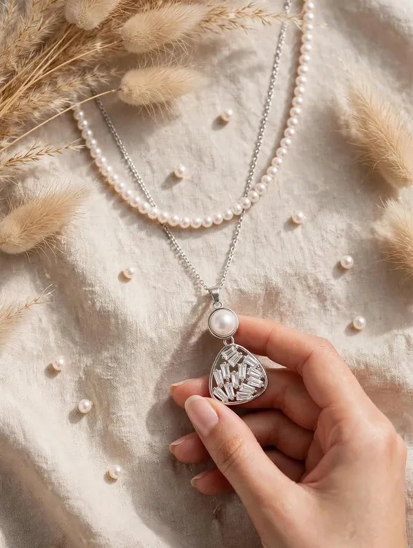 Pearl_And_Chain_Necklace_With_Crystal_Pendant