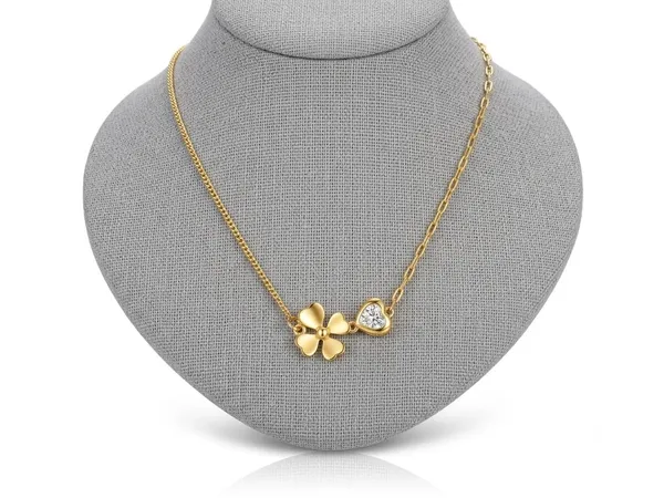 Flower_And_Heart_Pendant_Necklace