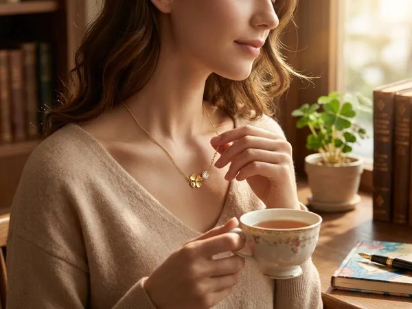 Flower_And_Heart_Pendant_Necklace