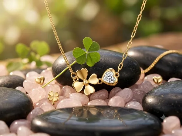 Flower_And_Heart_Pendant_Necklace