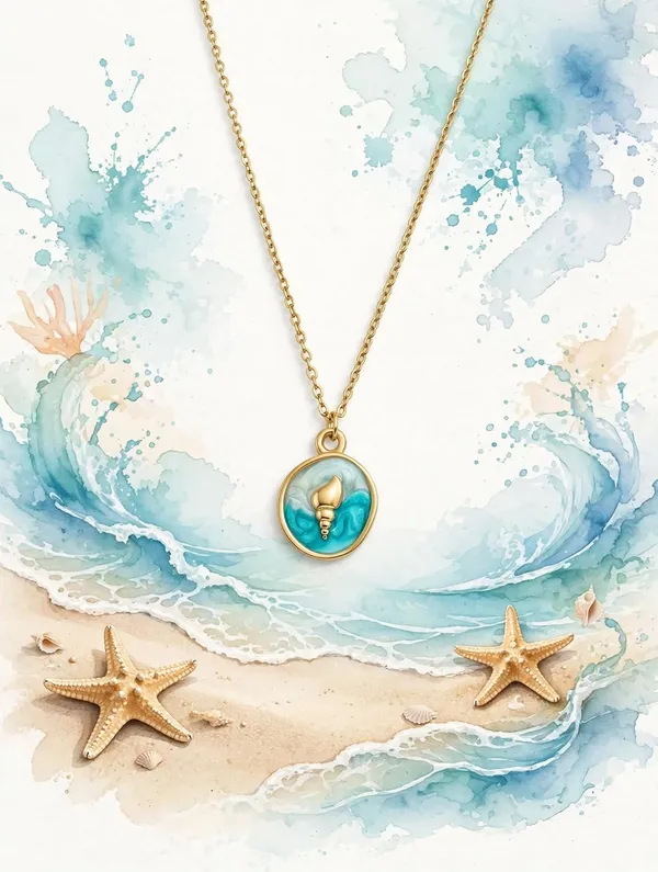 Seashell_Enamel_Pendant_Necklace