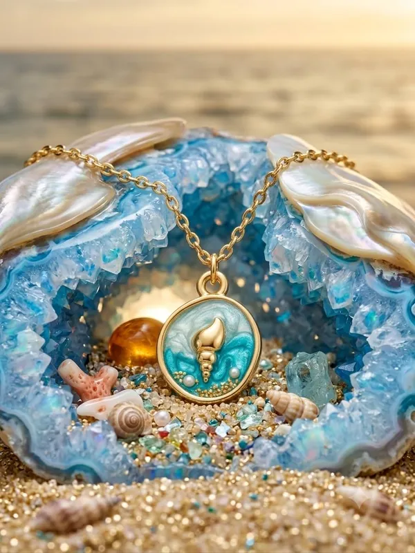 Seashell_Enamel_Pendant_Necklace